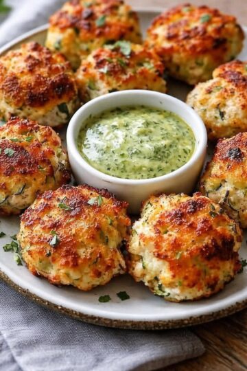 Beignets de Courgette et Poulet Riches en Protéines