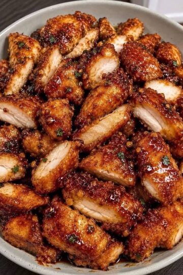 Bouchées de Poulet au Miel et à l’Ail