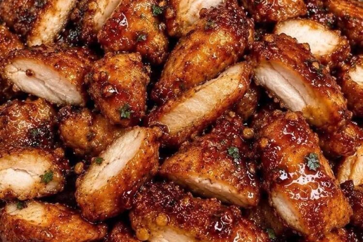 Bouchées de Poulet au Miel et à l’Ail