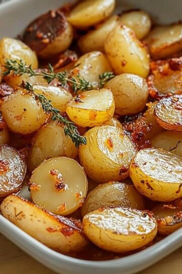 Pommes de Terre Rôties à la Moutarde et au Thym