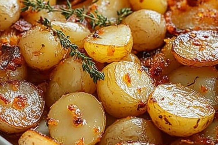 Pommes de Terre Rôties à la Moutarde et au Thym