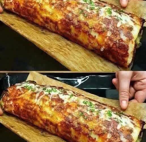 Rocambole de Patate Douce à la Viande Hachée