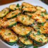 Ronds de Courgettes Croquants au Parmesan: Recette facile