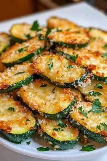 Ronds de Courgettes Croquants au Parmesan: Recette facile