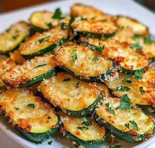 Ronds de Courgettes Croquants au Parmesan: Recette facile